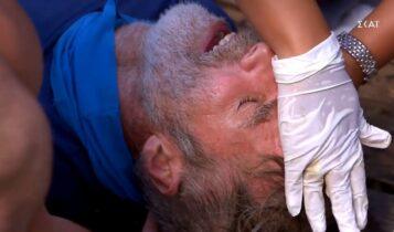 Survivor 5: Τραυματίστηκε άσχημα ο Μπέλλος, αποχώρησε με σκάφος (VIDEO)