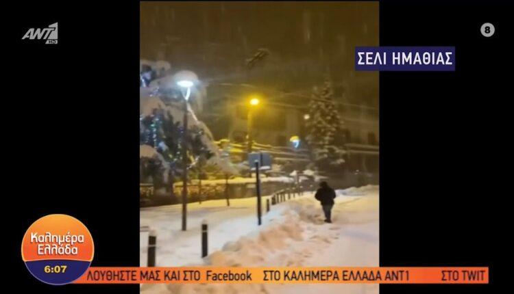 Κακοκαιρία «Διομήδης»: Εικόνες από χιόνια σε περιοχές της Ελλάδας (VIDEO)