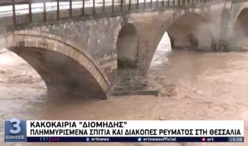 Πλημμυρισμένα σπίτια και διακοπές ρεύματος στη Θεσσαλία (VIDEO)