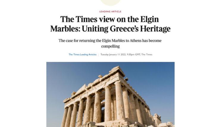 Times για τα Γλυπτά του Παρθενώνα: «Ανήκουν στην Αθήνα, πρέπει να επιστραφούν»