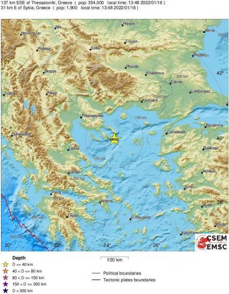 Σεισμός 5,5 Ρίχτερ στο Άγιο Όρος- Έγινε αισθητός και στη Θεσσαλονίκη