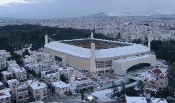 ΑΕΚ με την χιονισμένη «ΟPAP Arena»: «Αυτός είναι ο «ναός» μας!» (VIDEO)