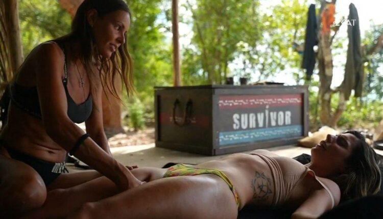 Survivor: Η Σοφιάννα κάνει μασάζ στη νέα παίκτρια (VIDEO)