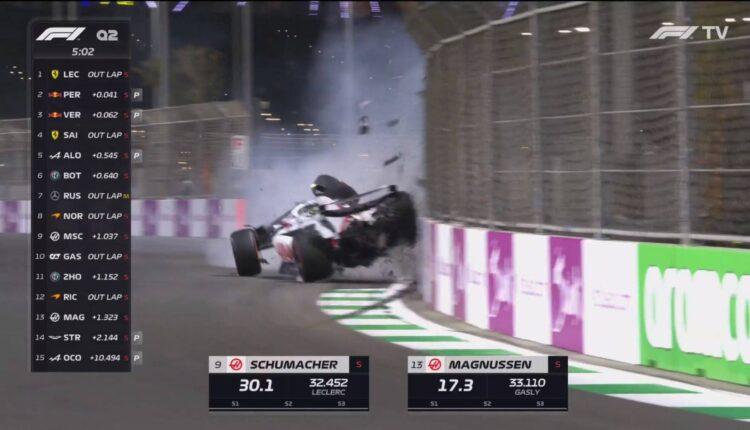 Ατύχημα-σοκ στην Formula 1: Ο Μικ Σουμάχερ έπεσε με πολλά χιλιόμετρα στον τοίχο - Κόκκινη σημαία (VIDEO)