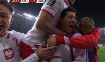 Πολωνία - Σουηδία: Κέρδισε πέναλτι ο Κριχόβιακ και 1-0 ο Λεβαντόφσκι (VIDEO)