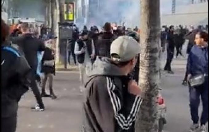 Μαρσέιγ - ΠΑΟΚ: «Πόλεμος» έξω από το Βελοντρόμ με οπαδούς και αστυνομικούς (VIDEO)