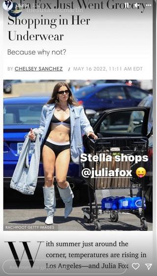 Η Τζούλια Φοξ πήγε για ψώνια στο σούπερ μάρκετ μόνο με τα εσώρουχα (ΦΩΤΟ)