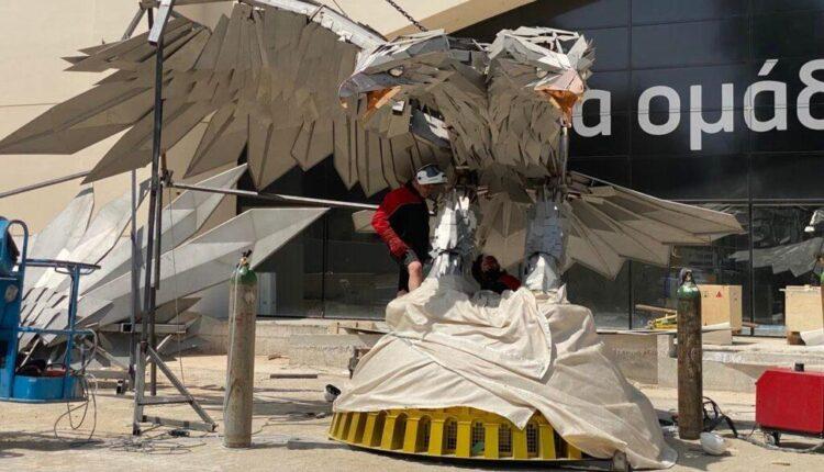«OPAP Arena»: Το enwsi.gr στην... συναρμολόγηση του Δικέφαλου Αετού - Μπαίνουν τα φτερά του! (ΦΩΤΟ)