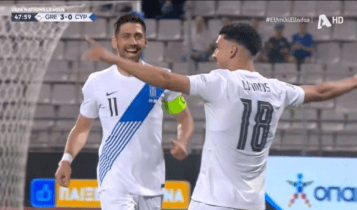 Ελλάδα - Κύπρος: Μάνταλος - Μπακασέτας έφτιαξαν το 3-0 του Λημνιού (VIDEO)