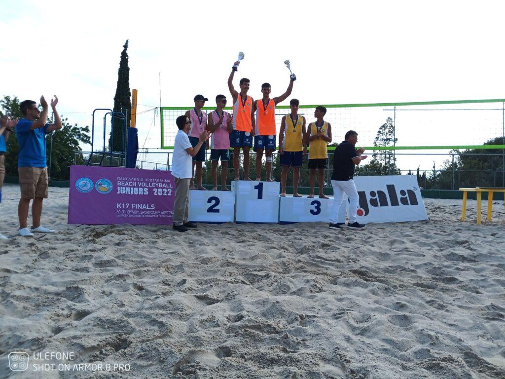 ΑΕΚ: Ασημένιο μετάλλιο για Μάντζιο- Μωραϊτη στο Πανελλήνιο Beach volley Κ17
