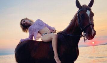 Η Τραϊάνα Ανανία και... το άλογο (ΦΩΤΟ)