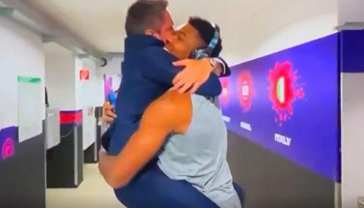 Eurobasket: Ο Ποτσέκο πήδηξε πάνω στον Γιάννη Αντετοκούνμπο πανηγυρίζοντας (VIDEO)