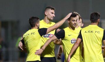 Η ΑΕΚ κέρδισε 1-0 τον Απόλλωνα Σμύρνης με γκολ Μαχαίρα στο ντεμπούτο Σιντιμπέ