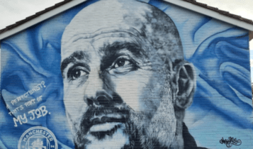 Γκουαρδιόλα: Οπαδοί της Γιουνάιτεντ βανδάλισαν την εντυπωσιακή τοιχογραφία του Καταλανού