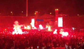 «Κάηκε» η Θεσσαλονίκη: Κοσμοπλημμύρα στη συναυλία του ΛΕΞ (VIDEO)