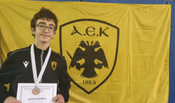 ΑΕΚ: Χάλκινο μετάλλιο ο Καραγκιοζόπουλος