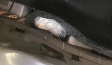Βίντεο από τη στιγμή εντοπισμού κοκαΐνης στο αυτοκίνητο παίκτη ριάλιτι