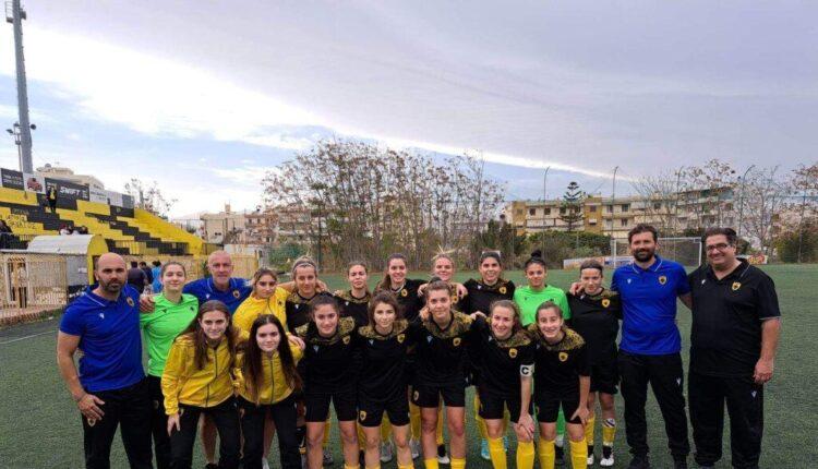 ΑΕΚ: Οι πανηγυρισμοί της γυναικείας ομάδας ποδοσφαίρου για την πρώτη νίκη στην Β' Εθνική (VIDEO)