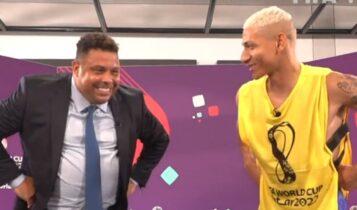 Μουντιάλ 2022- Βραζιλία: Ο Ριτσάρλισον έμαθε στο Ρονάλντο τον πανηγυρισμό του... περιστεριού και του φίλησε τα πόδια! (VIDEO)