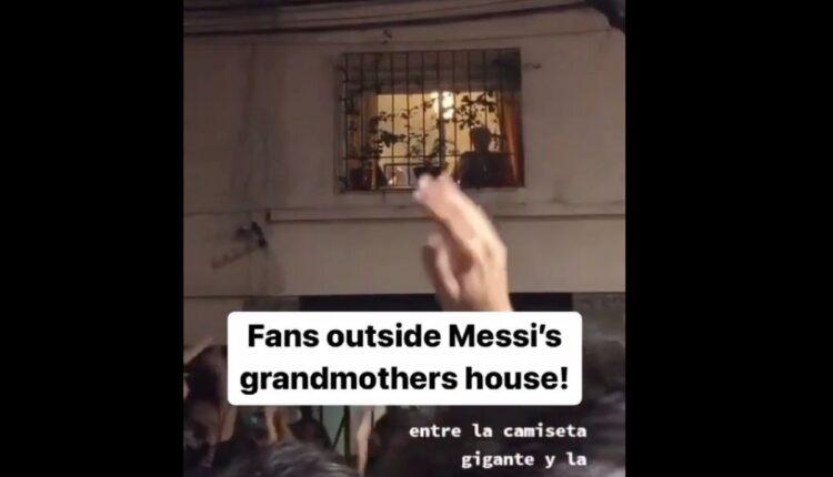 Ξέφρενο πάρτι από τους Αργεντίνους έξω από το σπίτι της γιαγιάς του Μέσι! (VIDEO)
