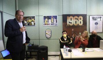 Εικόνες από τις εκλογές του Συλλόγου Παλαιμάχων Καλαθοσφαιριστών της ΑΕΚ, παρόντος του Μάκη Αγγελόπουλου