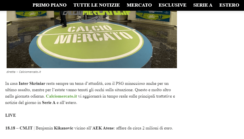 Calciomercato: «Κοντά στην ΑΕΚ ο Κικάνοβιτς - Deal περίπου δύο εκατ. ευρώ» - Τι λένε στην ΑΕΚ