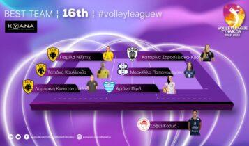 ΑΕΚ: Η Λαμπρινή Κωνσταντινίδου MVP της 16ης αγωνιστικής της Volley League Γυναικών