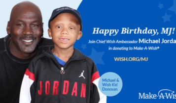 Μάικλ Τζόρνταν: Γιορτάζει τα 60ά γενέθλιά του με τη μεγαλύτερη δωρεά στην ιστορία του Make-A-Wish