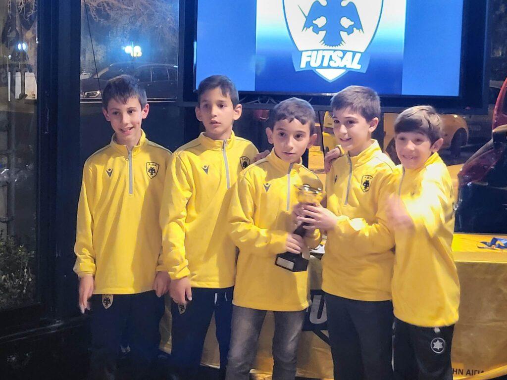 ΑΕΚ: Εικόνες από την γιορτή των ακαδημιών Futsal στη Βυζαντινή Γωνιά