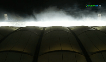 Καθάρισε σύντομα χάρη στους ανεμιστήρες η ατμόσφαιρα στο ΑΕΚ - Ολυμπιακός  (VIDEO)
