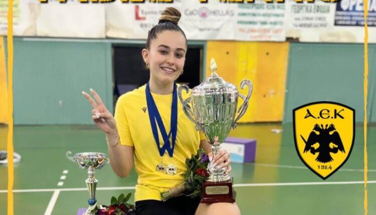 ΑΕΚ: Πρωταθλήτρια Ελλάδος στο πινγκ πονγκ η Ιωάννα Γερασιμάτου (ΦΩΤΟ)