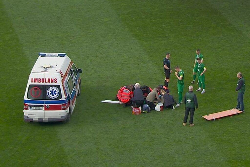 Σοκαριστικός τραυματισμός στην Πολωνία, παίκτης έφυγε με ασθενοφόρο από το γήπεδο