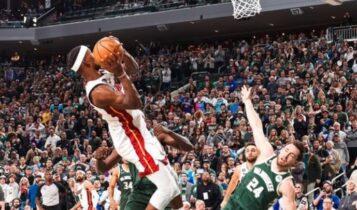 NBA: Αποκλείστηκαν οι Μπακς του Αντετοκούνμπο, ήττα 128-126 από τους Χιτ (VIDEO)