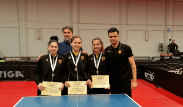 ΑΕΚ: Χάλκινο μετάλλιο στο Κύπελλο Αττικής για την γυναικεία ομάδα πινγκ πονγκ