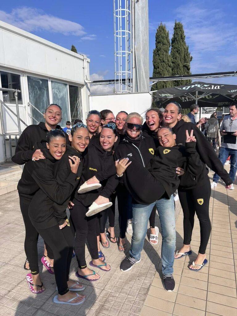ΑΕΚ: «Χρυσά» τα κορίτσια της ΑΕΚ στο ελεύθερο ομαδικό καλλιτεχνικής κολύμβησης (ΦΩΤΟ)