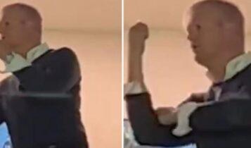Έδιωξαν τον πατέρα του Χάαλαντ από τα επίσημα του «Μπερναμπέου» επειδή έκανε άσεμνες χειρονομίες! (VIDEO)