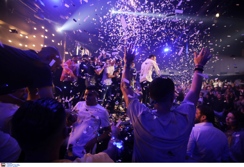 Εικόνες από το πάρτι τίτλου της ΑΕΚ στον Αργυρό