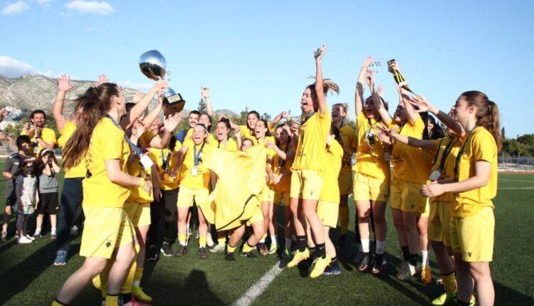 Εικόνες από την ιστορική άνοδο της ΑΕΚ στην Α' Εθνική ποδοσφαίρου Γυναικών!