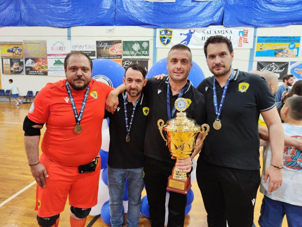 ΑΕΚ: Εικόνες από την απονομή του Κυπέλλου στην ανδρική ομάδα Futsal!