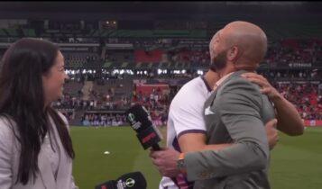 Το αδελφικό φιλί του Σοφιάν στον Νορντίν Άμραμπατ πριν τον τελικό (VIDEO)