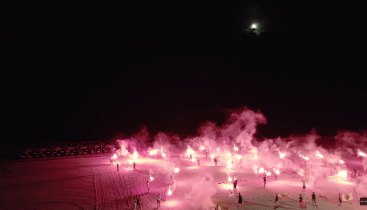 Η μαγική βραδιά του ΣΦ ΑΕΚ Κατερίνης - Πιερίας για τα 40 «κιτρινόμαυρα» χρόνια από... ψηλά! (VIDEO)