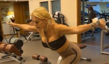 Κωνσταντίνα Σπυροπούλου: Έτσι διατηρεί το καλλίγραμμο κορμί – «Λιώνει» στο γυμναστήριο (VIDEO)