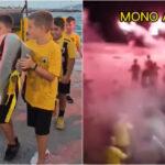 Η θάλασσα του Σαρωνικού είναι μόνο... ΑΕΚ - Χαμός (και) στην Αίγινα για την κούπα του πρωταθλήματος (VIDEO)