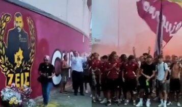 Ανατριχιαστικό VIDEO: Οι οπαδοί και οι παίκτες της Λιβόρνο τίμησαν τη μνήμη του Μιχάλη Κατσούρη