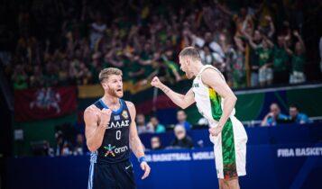 Μουντομπάσκετ 2023: Χάθηκε στο δεύτερο ημίχρονο, ήττα (92-67) και αποκλεισμός για την Εθνική από τη Λιθουανία