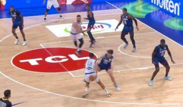 Μουντομπάσκετ 2023: «Χόρεψε» τον Ριβς και σκόραρε μπροστά του ο Φοντέκιο (VIDEO)