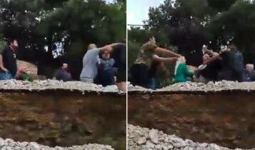 Σοκαριστικές εικόνες στο Βόλο: Ο Μπέος χτύπησε πλημμυροπαθή πολίτη! (VIDEO)