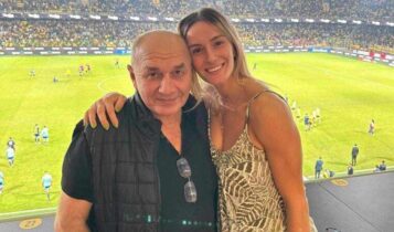 ΑΕΚ: Η Άννα Καλαντάντζε με τον πατέρα της για πρώτη φορά στο γήπεδο (ΦΩΤΟ)