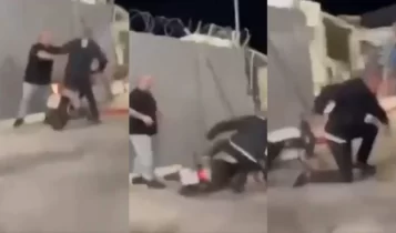 Επίθεση σοκ στον Τσουκαλά έξω από το «Καραϊσκάκης» - Άγνωστος τον σπρώχνει και τον πετάει κάτω από το μηχανάκι! (VIDEO)