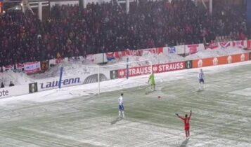 Οι οπαδοί της Αμπερντίν πετούσαν χιονόμπαλες στον τερματοφύλακα της Ελσίνκι (VIDEO)